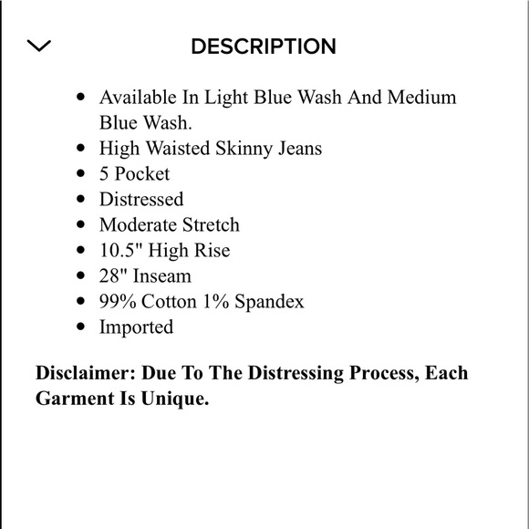 High Rise Skinny Jeans - Picture 4 of 4